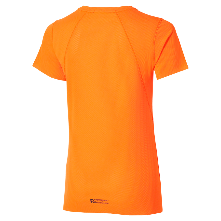 Mizuno Tech Light Dryaeroflow Short Sleeve Tee Tangelo